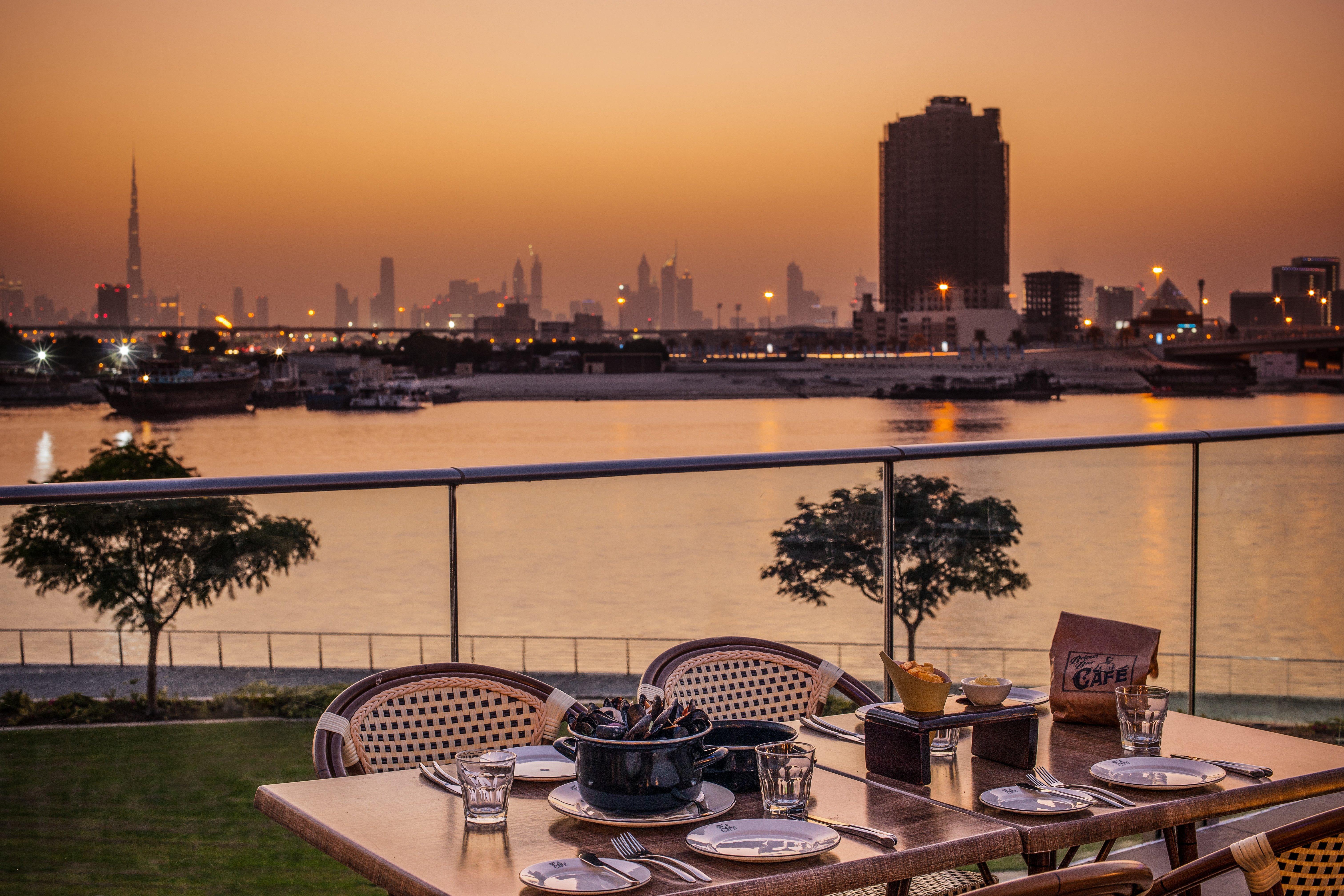 Crowne Plaza Dubai Festival City Eksteriør bilde View of Dubai skyline from the hotel