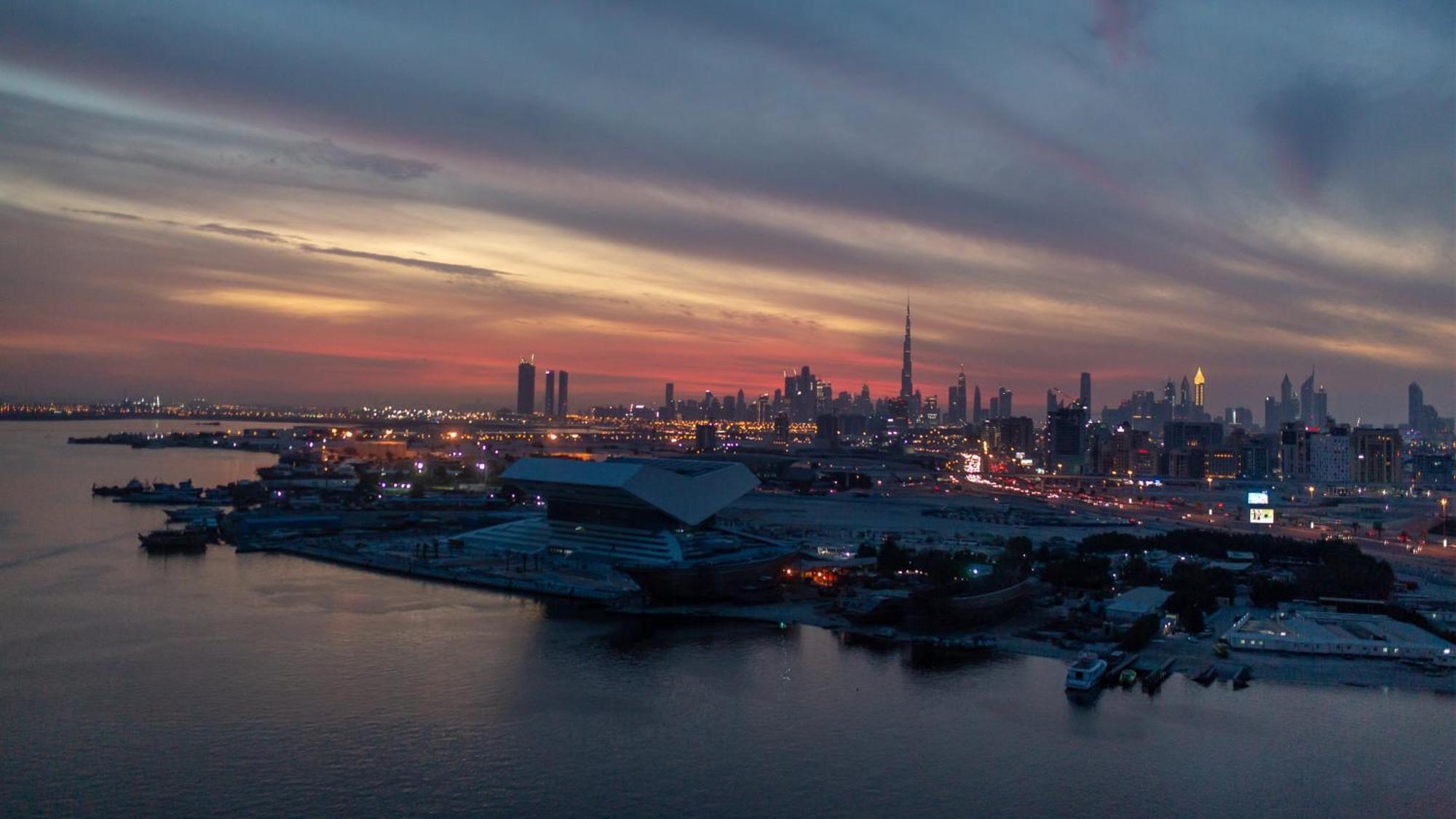 Crowne Plaza Dubai Festival City Eksteriør bilde View of New York City from the Port of Newark